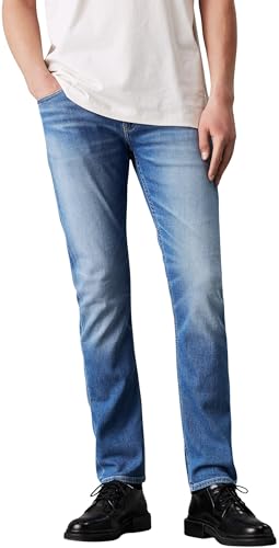 Calvin Klein men's jeans trousers slim fit, blue (denim medium), 32W/34 on sale